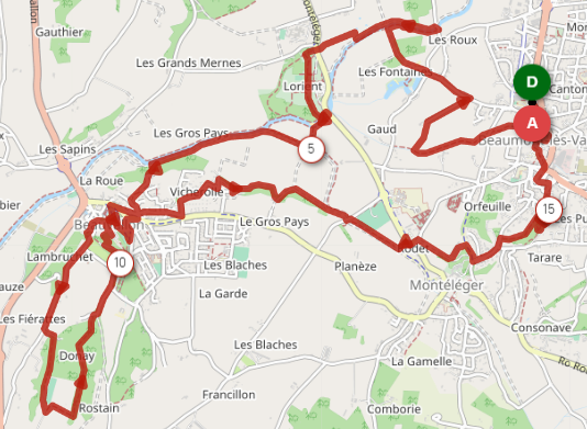 Parcours du 16km